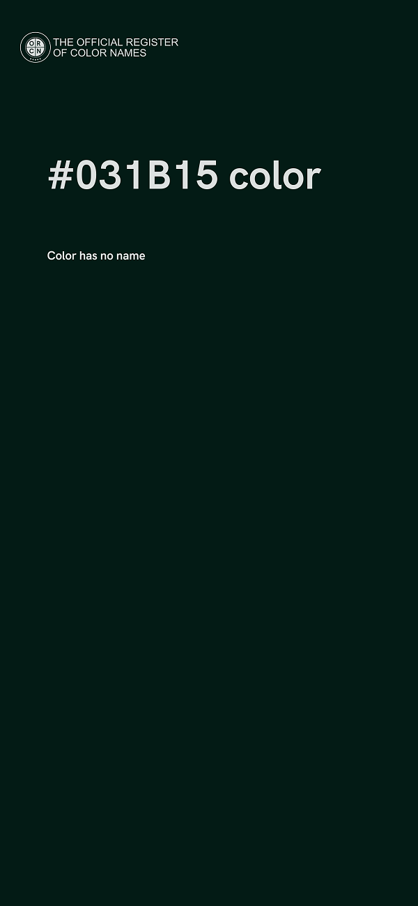 #031B15 color image