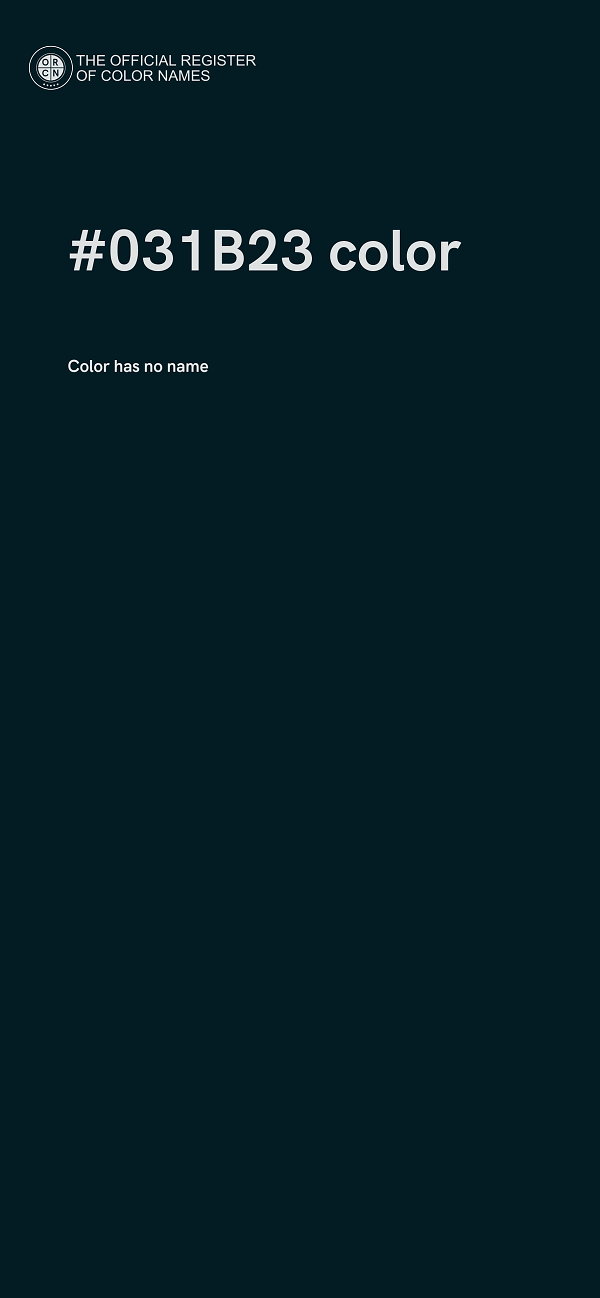 #031B23 color image