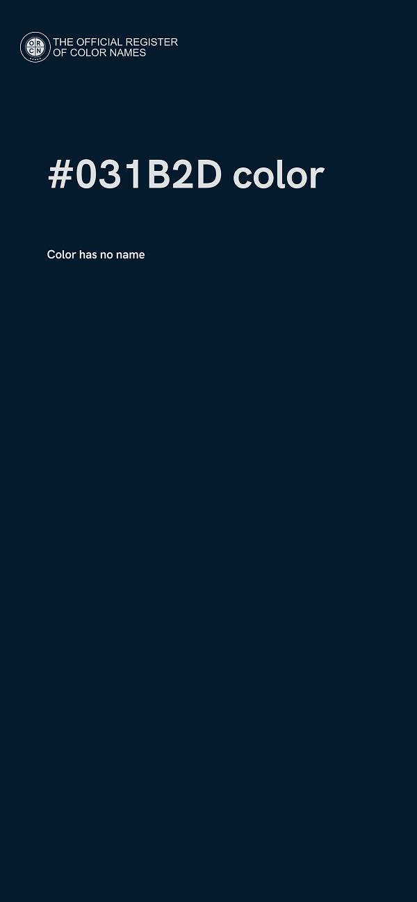 #031B2D color image