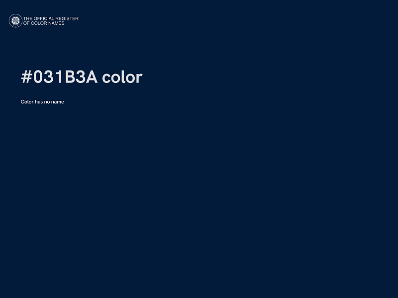 #031B3A color image