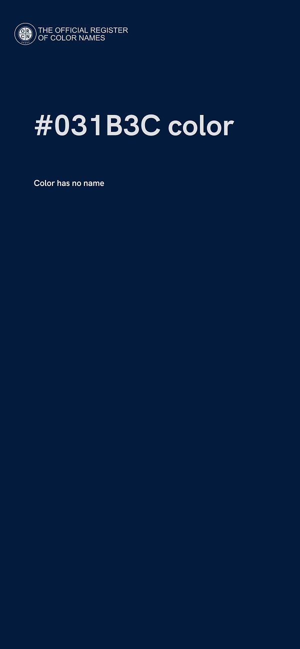 #031B3C color image