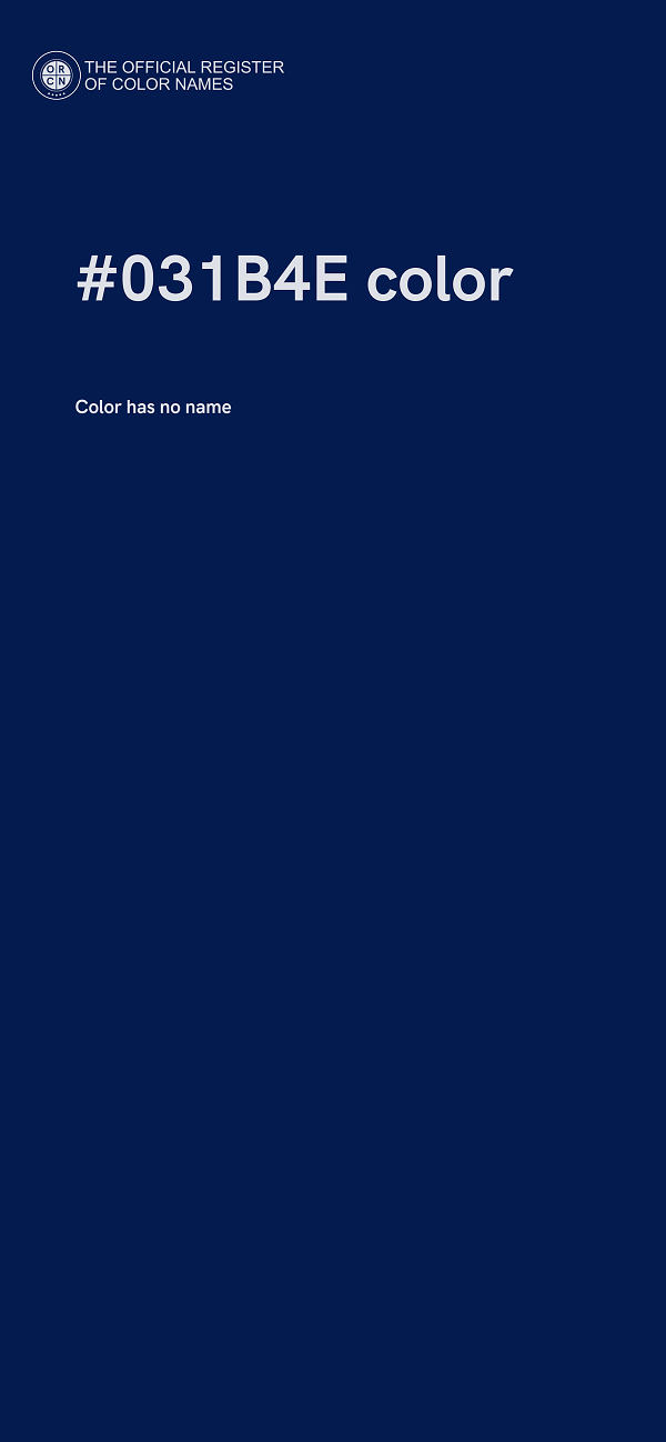 #031B4E color image