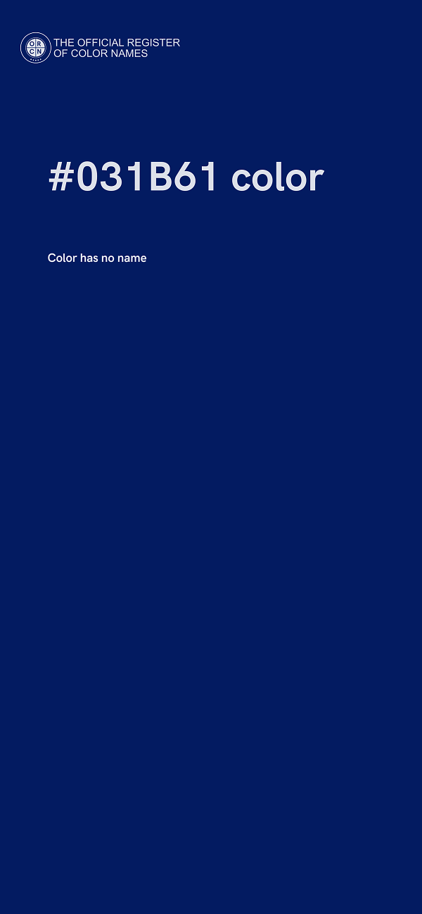 #031B61 color image
