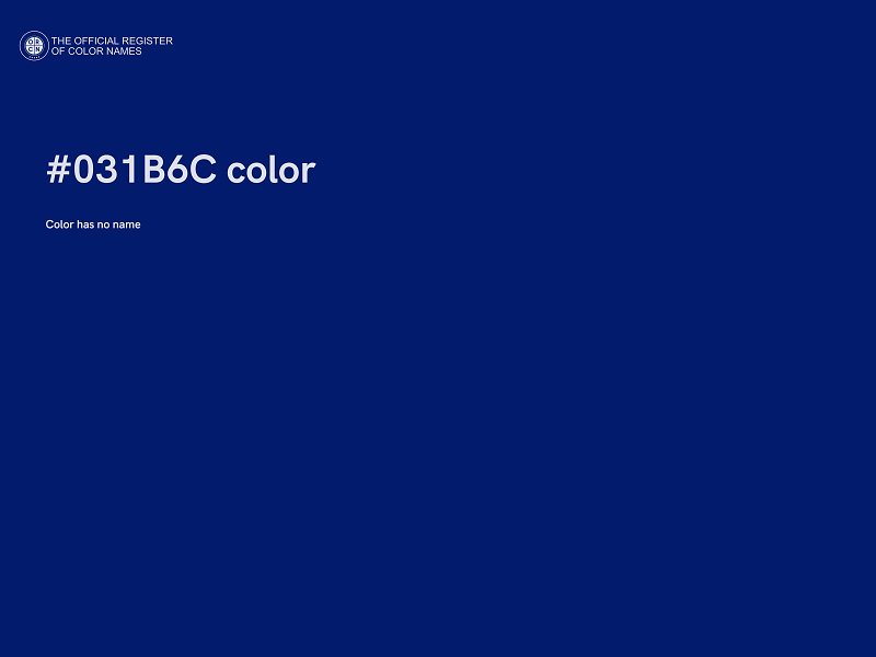 #031B6C color image