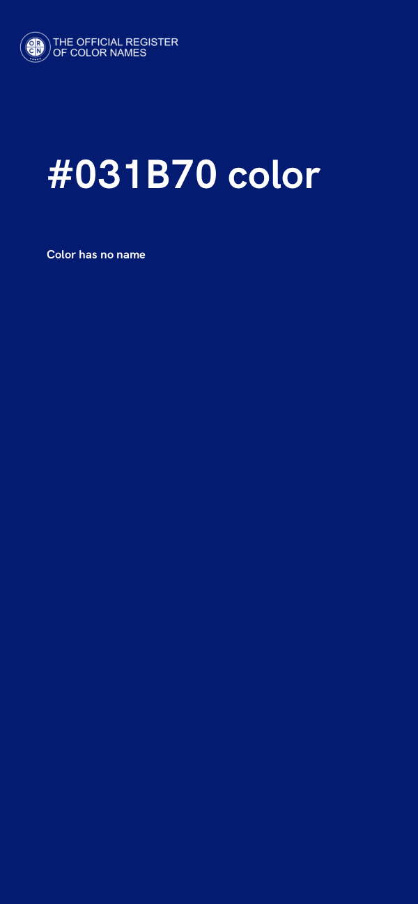 #031B70 color image