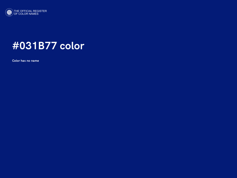 #031B77 color image