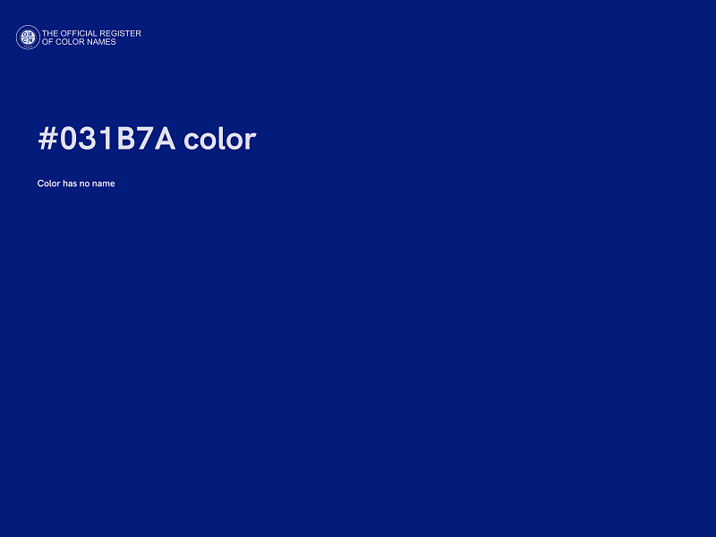 #031B7A color image