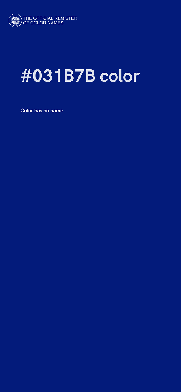 #031B7B color image