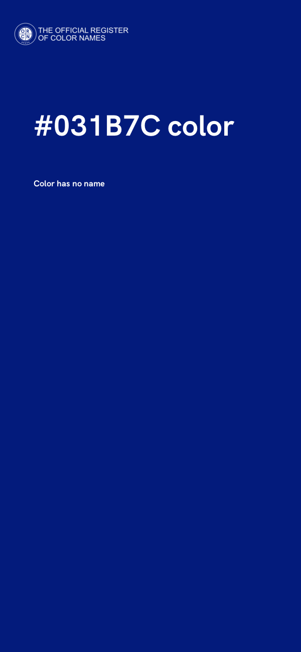 #031B7C color image