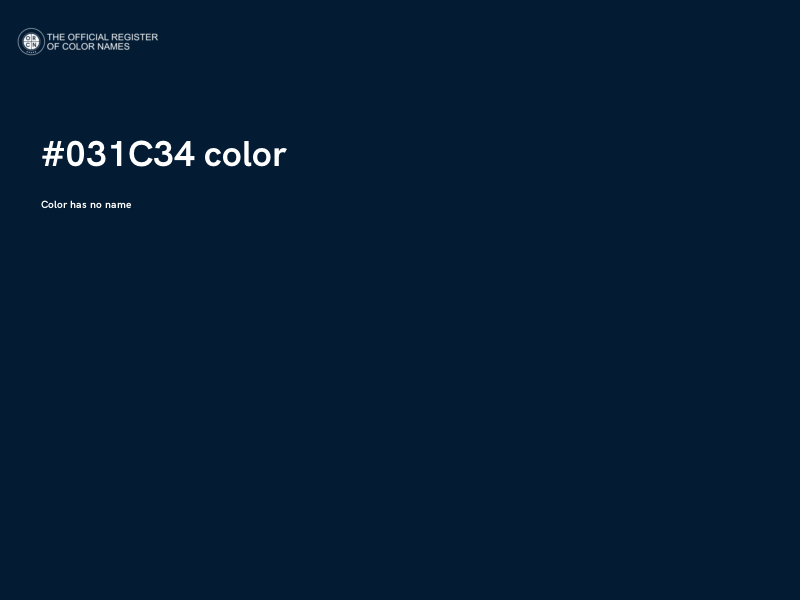 #031C34 color image