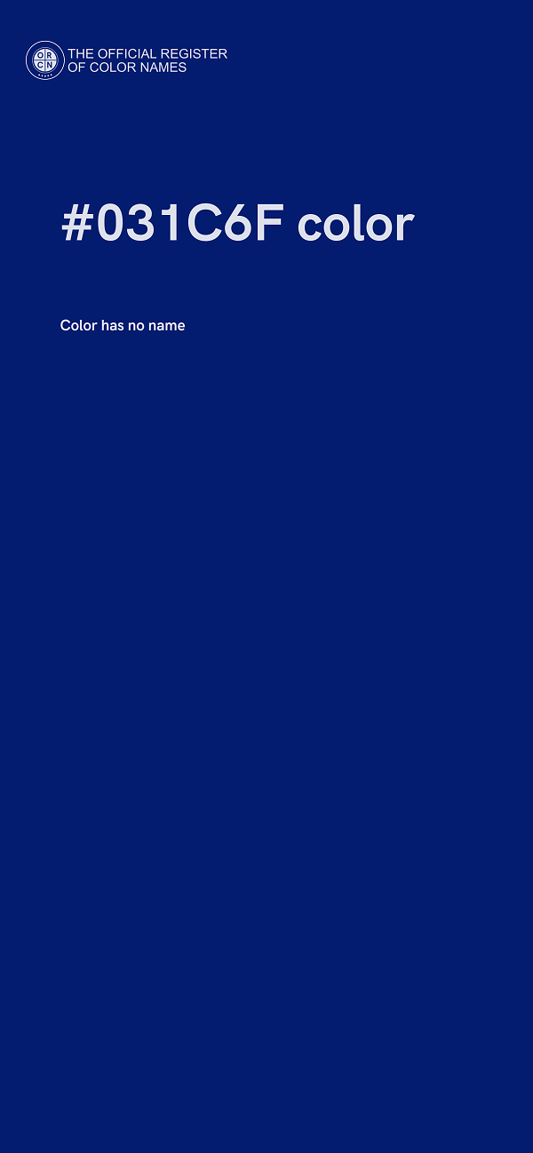 #031C6F color image