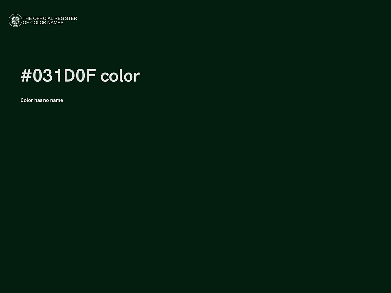 #031D0F color image