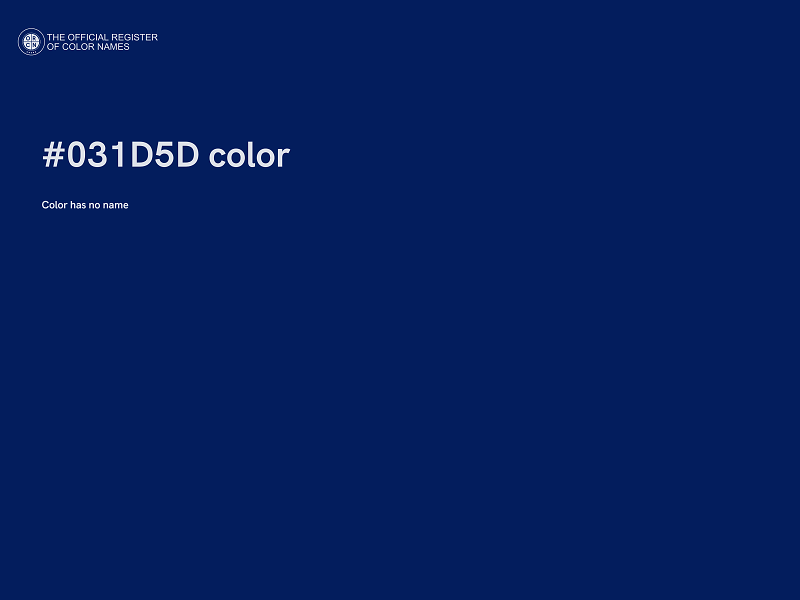 #031D5D color image