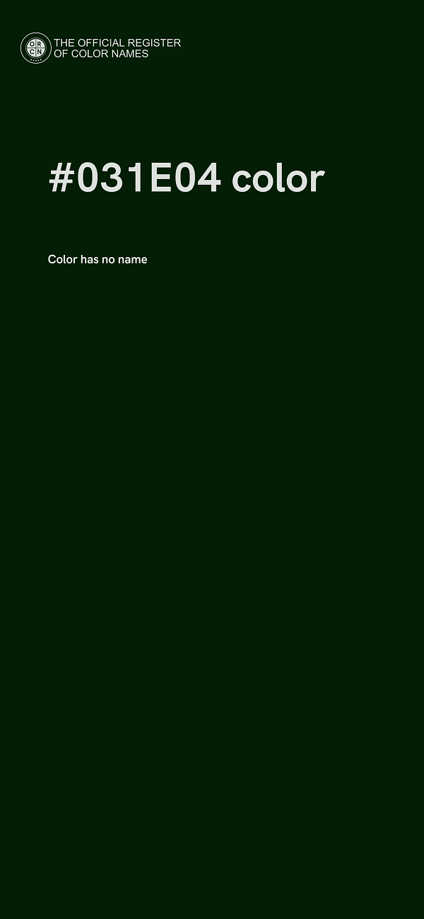 #031E04 color image