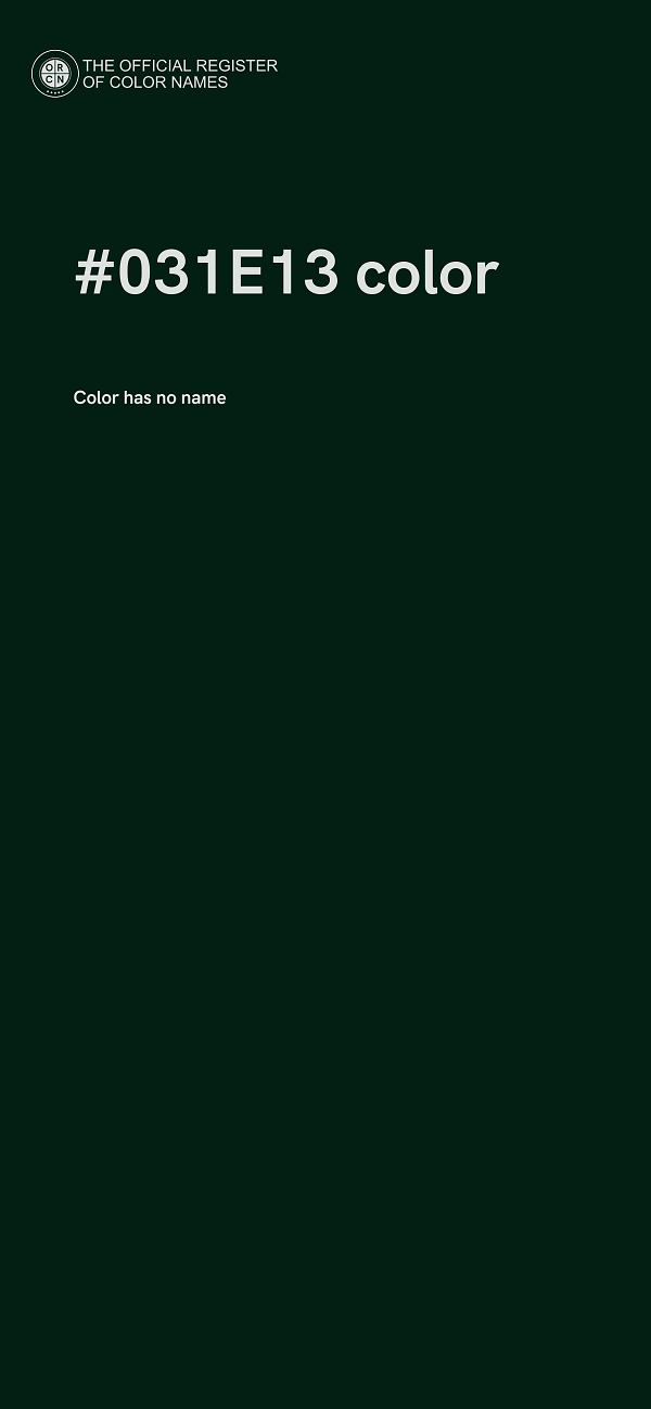 #031E13 color image