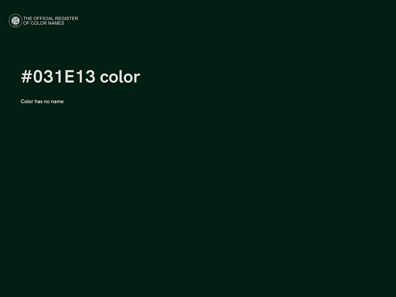 #031E13 color image