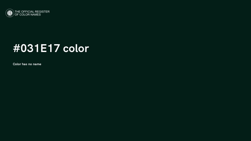 #031E17 color image