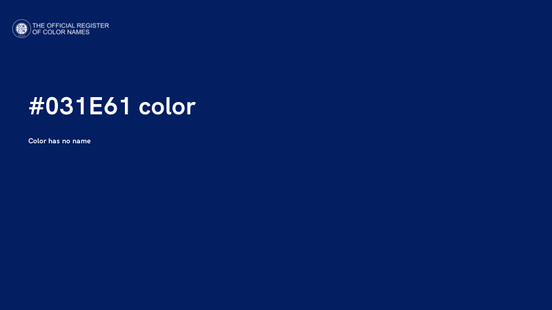 #031E61 color image