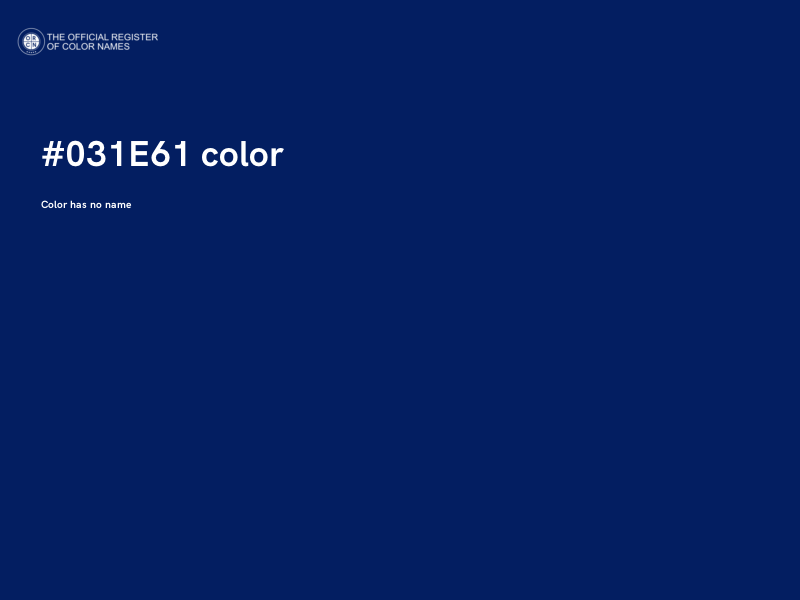 #031E61 color image