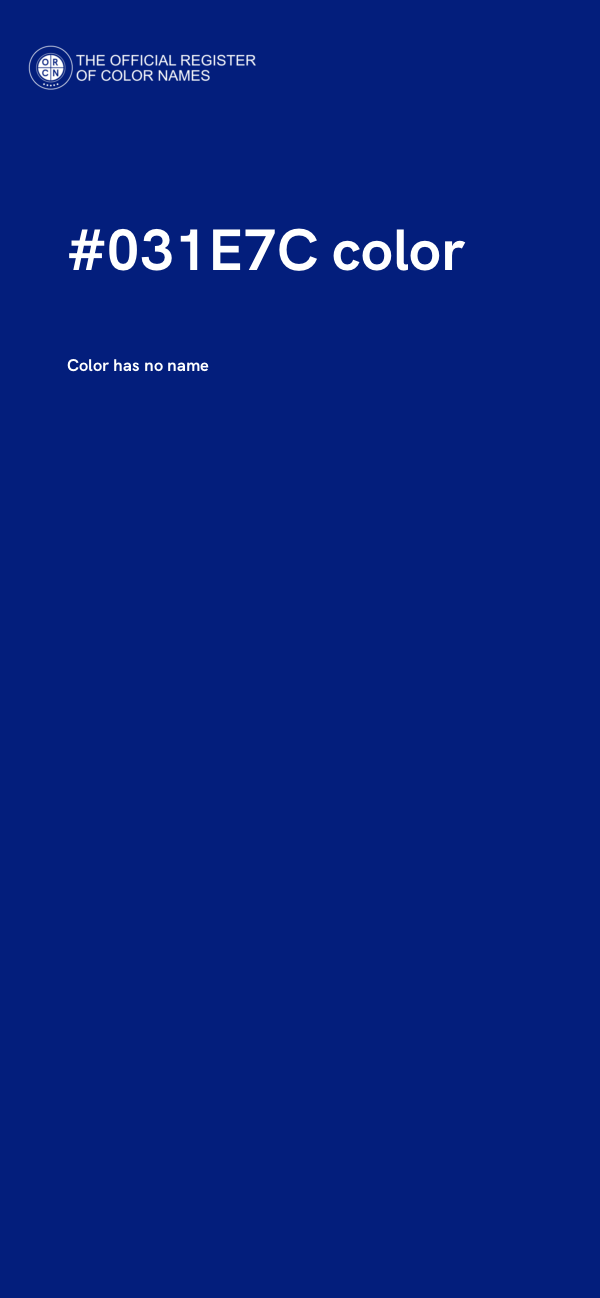 #031E7C color image