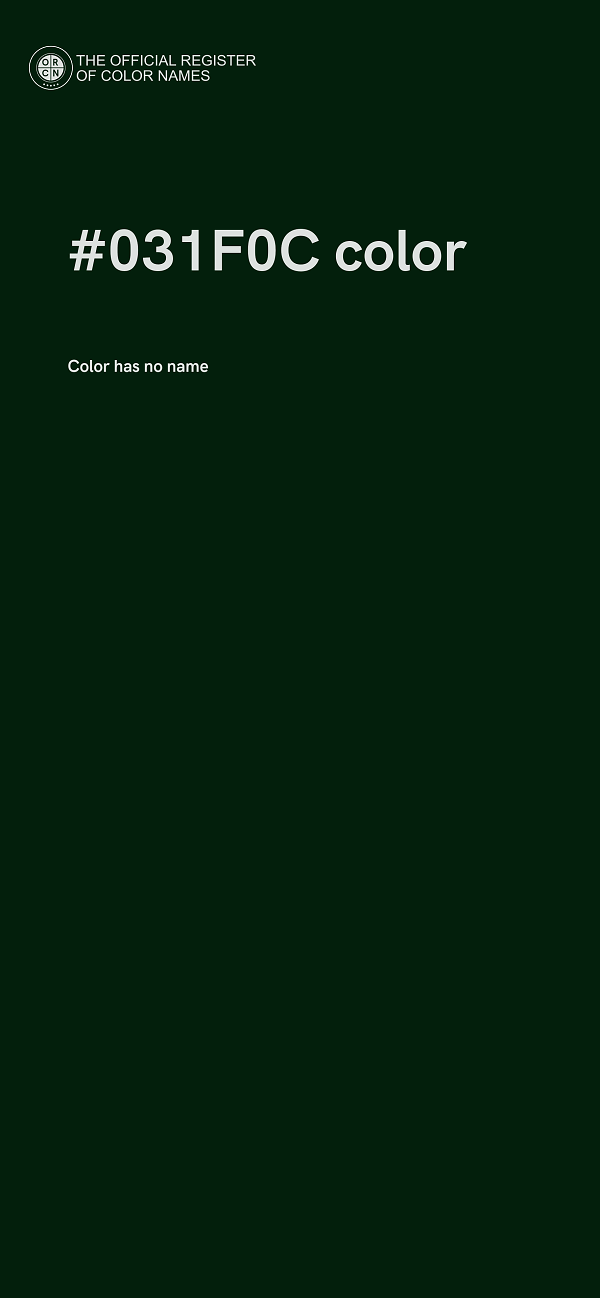 #031F0C color image