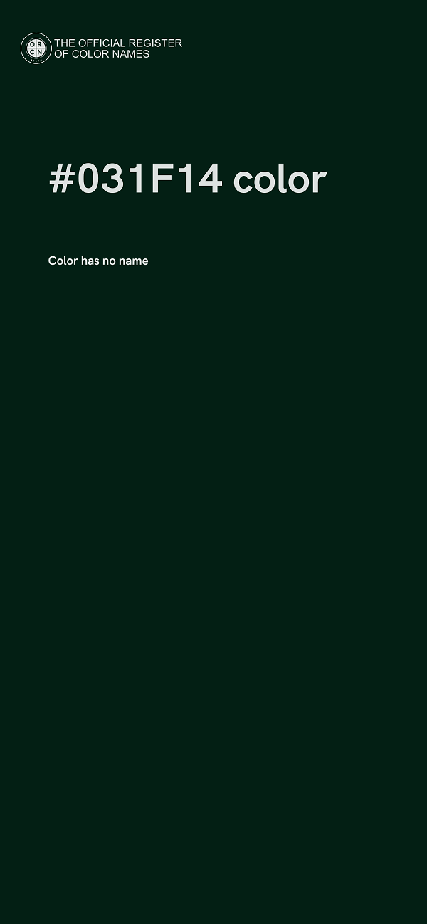#031F14 color image