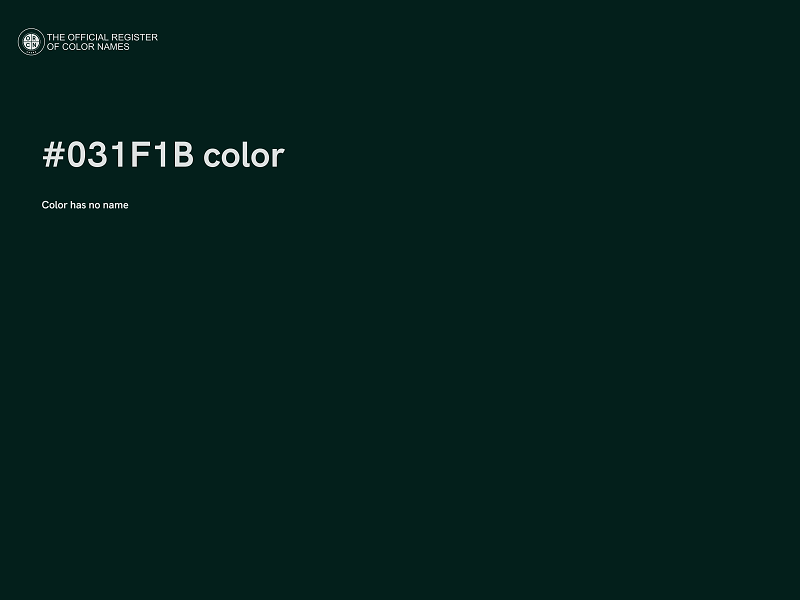 #031F1B color image