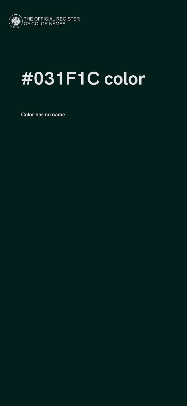 #031F1C color image