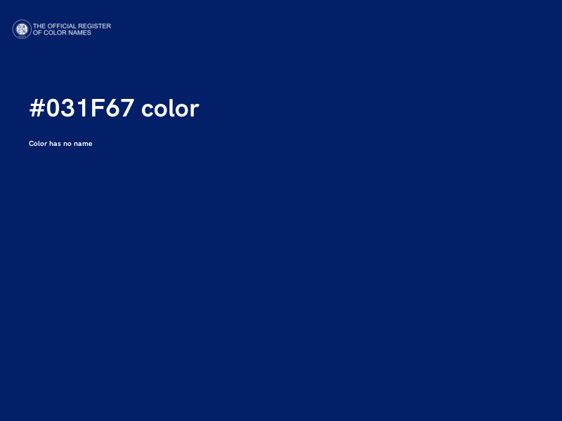 #031F67 color image