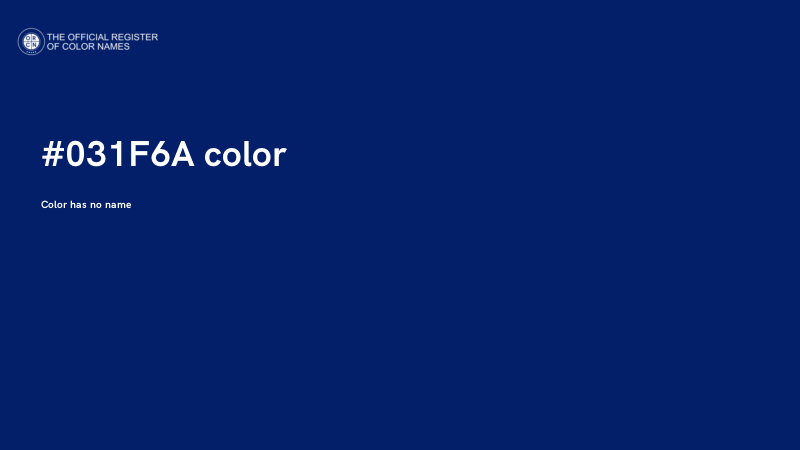 #031F6A color image