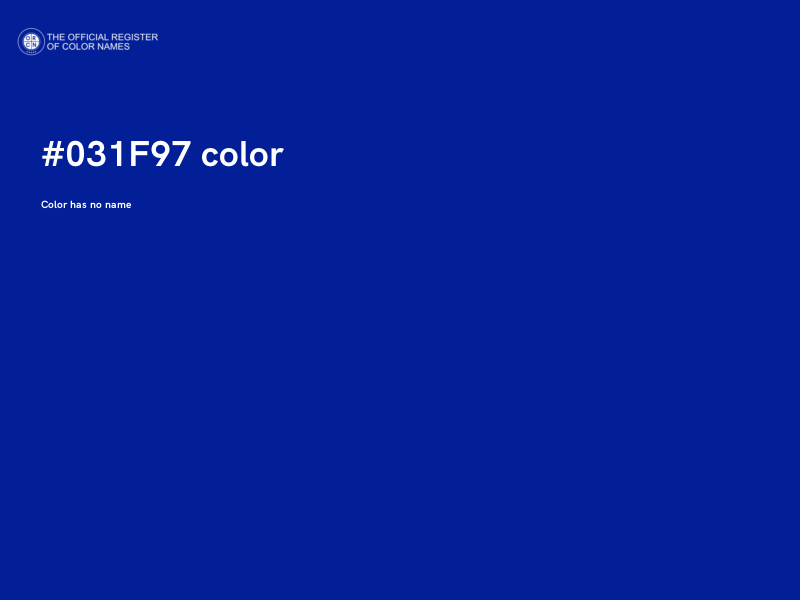 #031F97 color image
