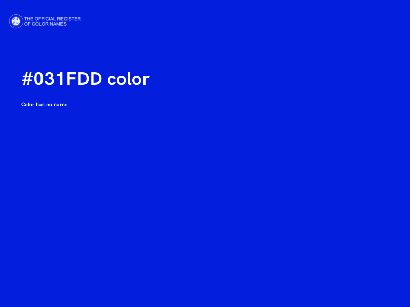 #031FDD color image