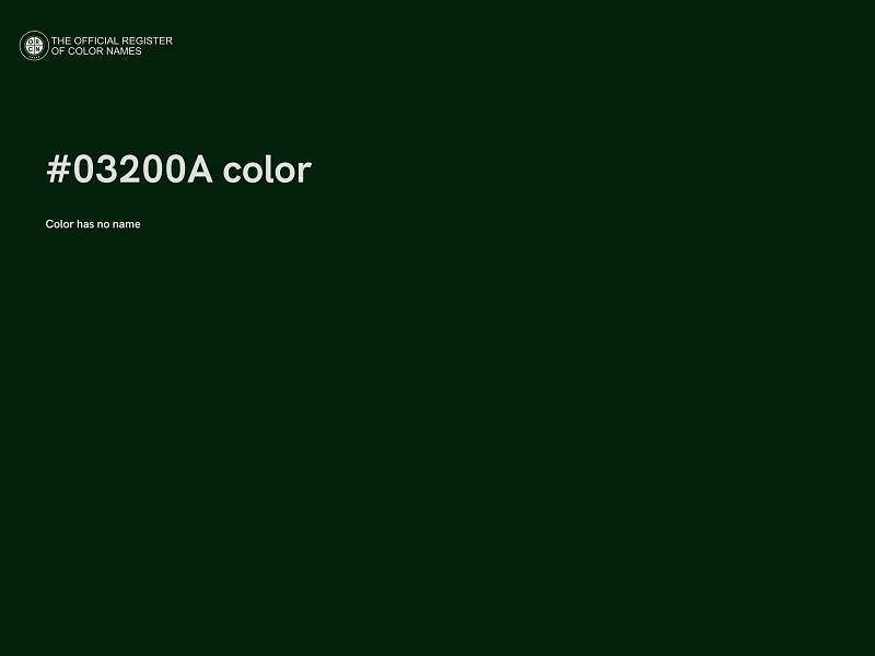 #03200A color image