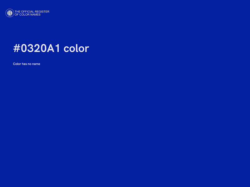 #0320A1 color image