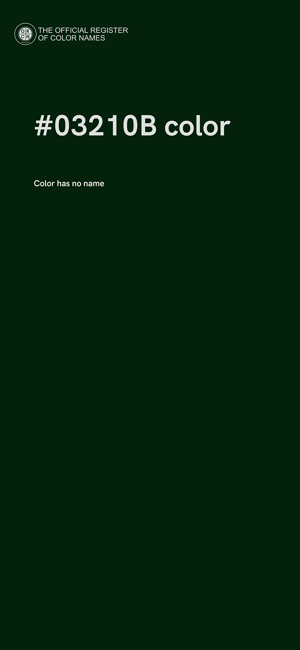 #03210B color image