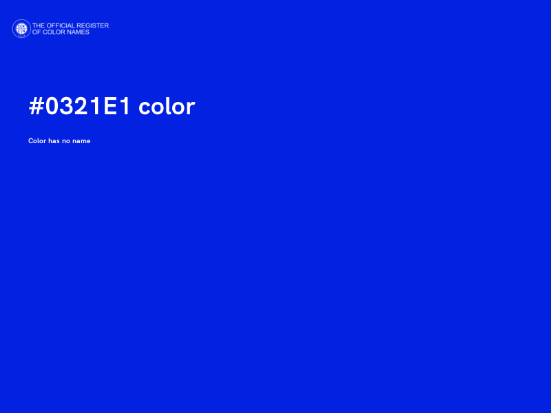 #0321E1 color image