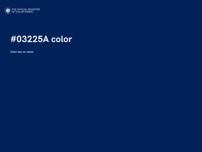 #03225A color image