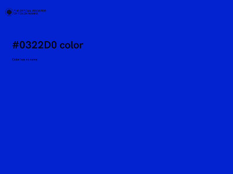 #0322D0 color image