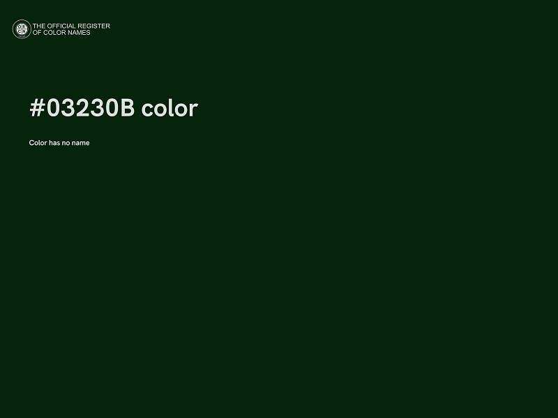 #03230B color image