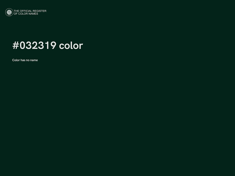 #032319 color image