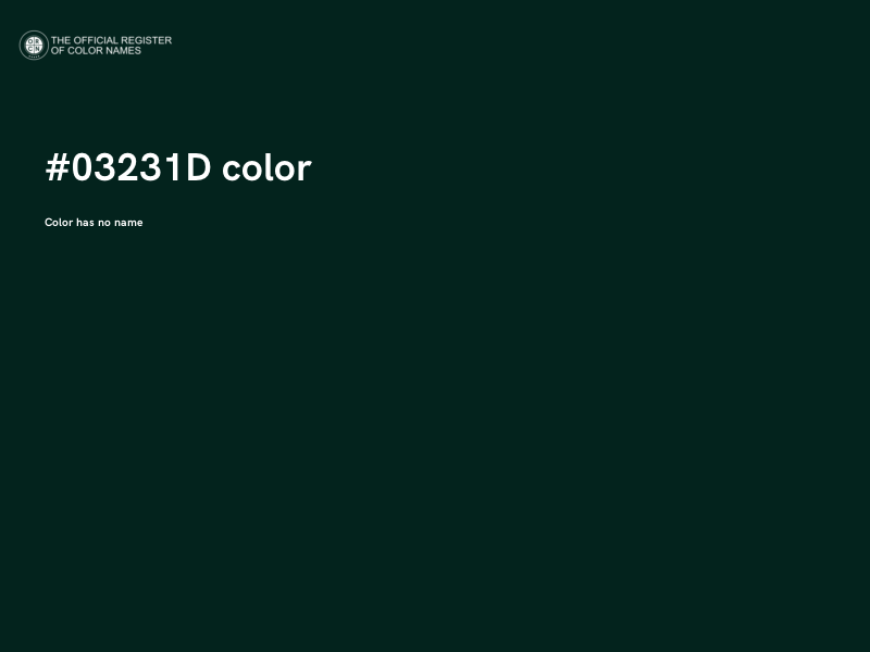 #03231D color image
