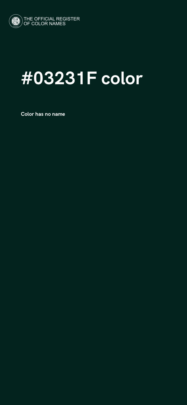 #03231F color image