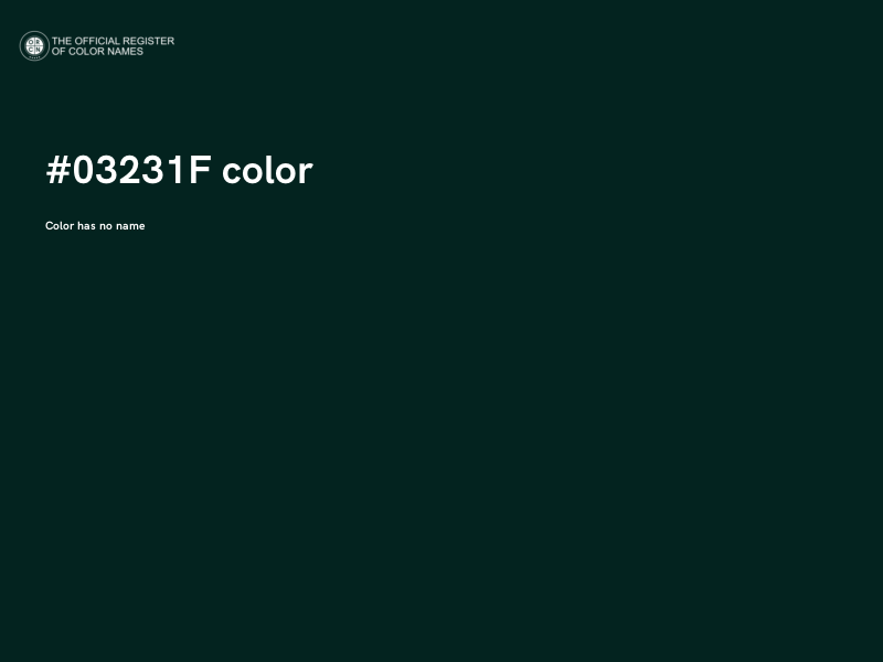 #03231F color image