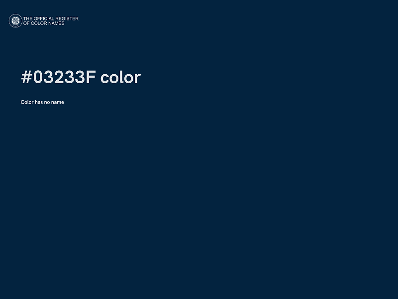 #03233F color image