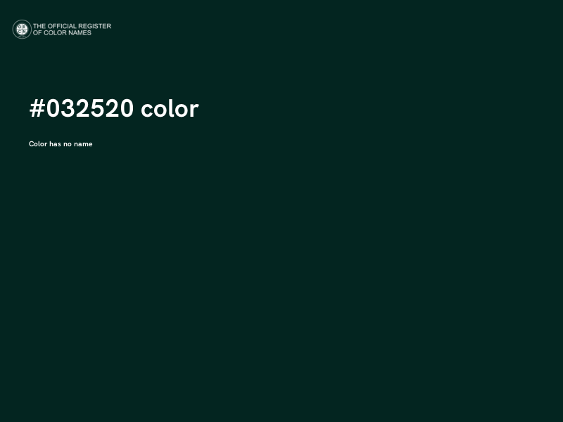 #032520 color image