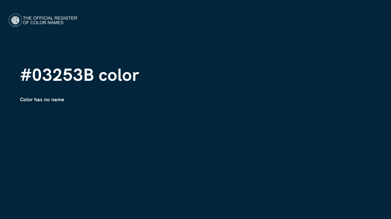 #03253B color image
