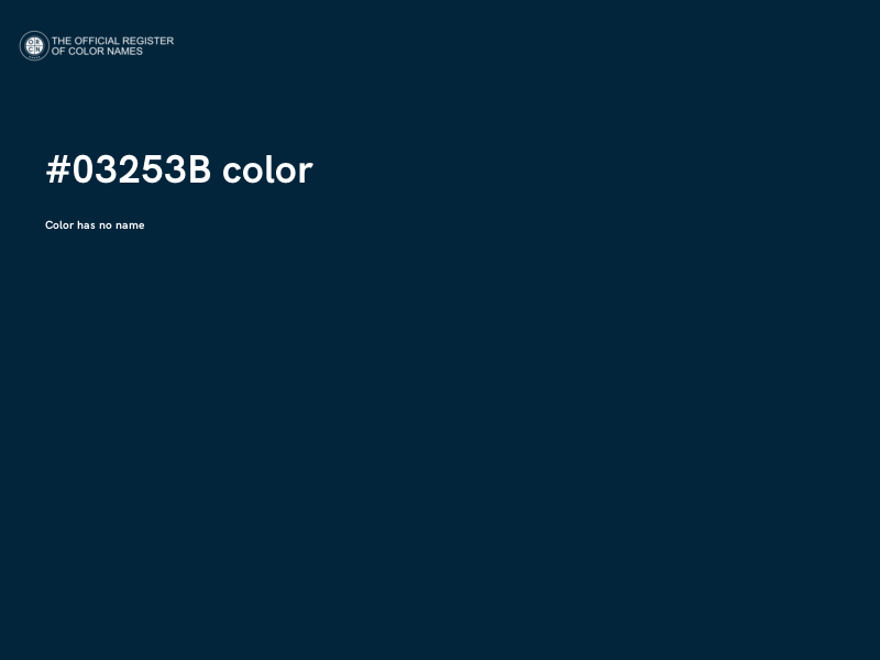 #03253B color image