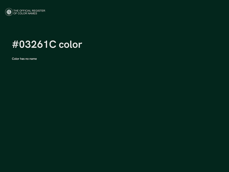 #03261C color image
