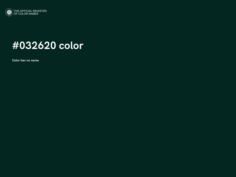 #032620 color image