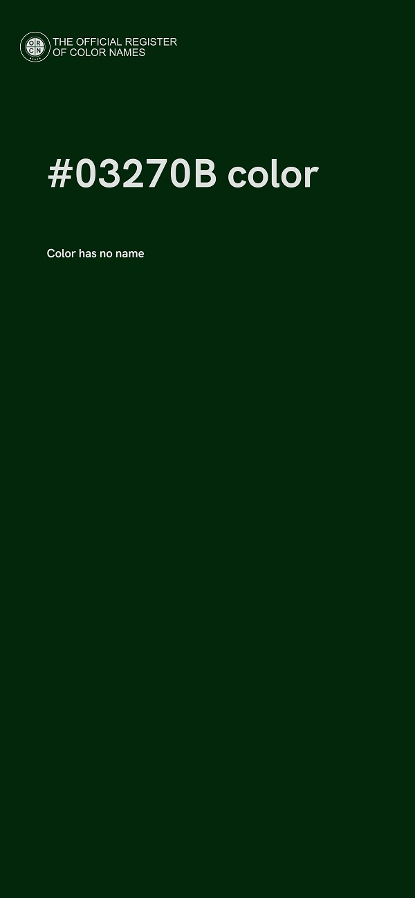 #03270B color image